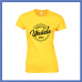 Ladies  Yellow Black T Shirt