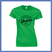 Ladies  Green Black T Shirt