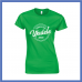 Ladies  Green White T Shirt