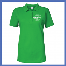 Ladies Green White Polo Shirt 