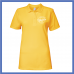 Ladies Yellow White Polo Shirt 