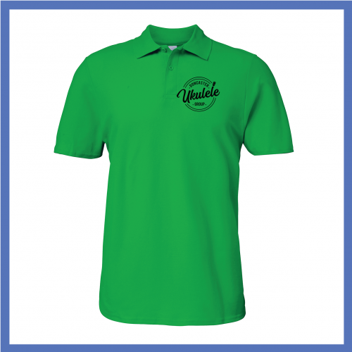 Mens Green Black Polo Shirt 