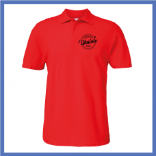 Mens Red Black Polo Shirt 