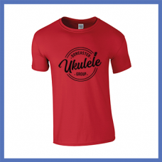 Mens Red Black T Shirt